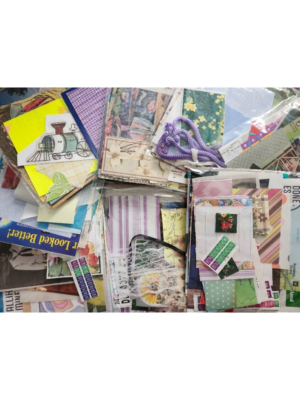 Packs of Ephemera ~ Junk Journal Kits~ Mixed Paper Lots~ 55-60 Pieces